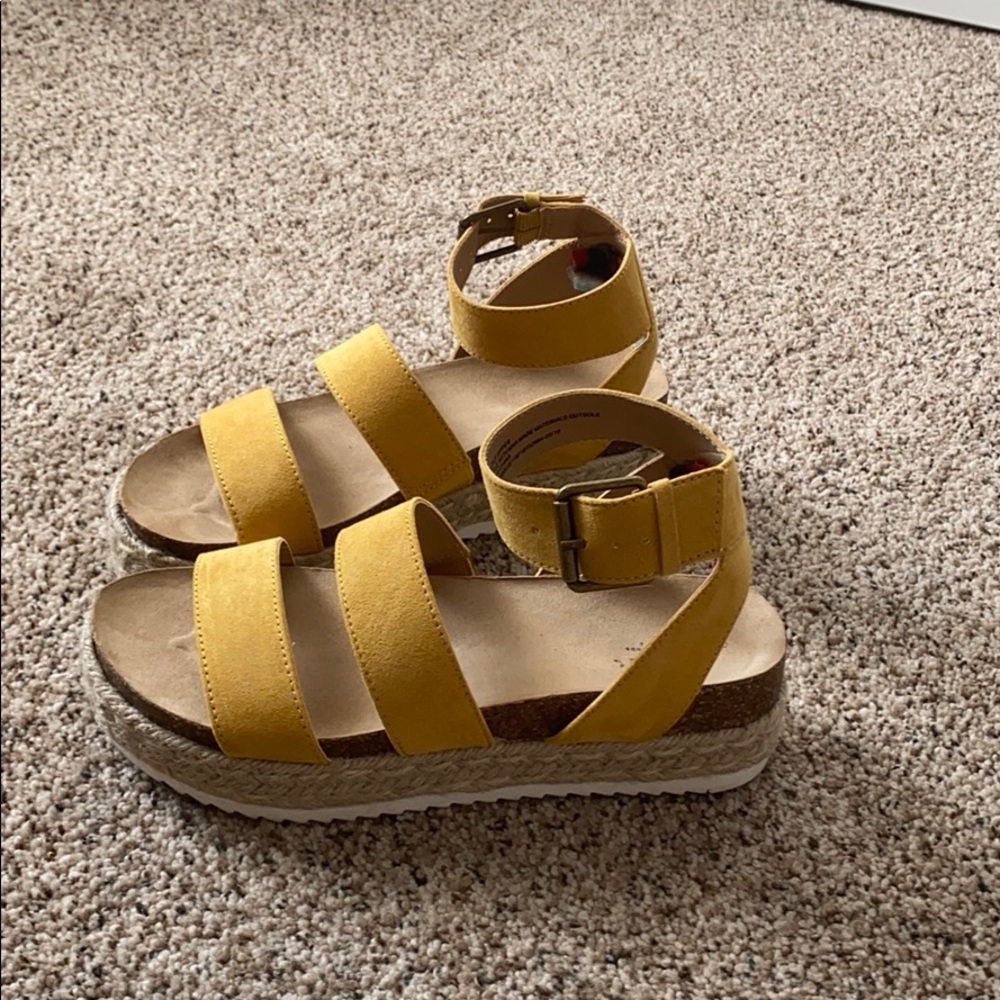 Mustard Espadrille Sandals